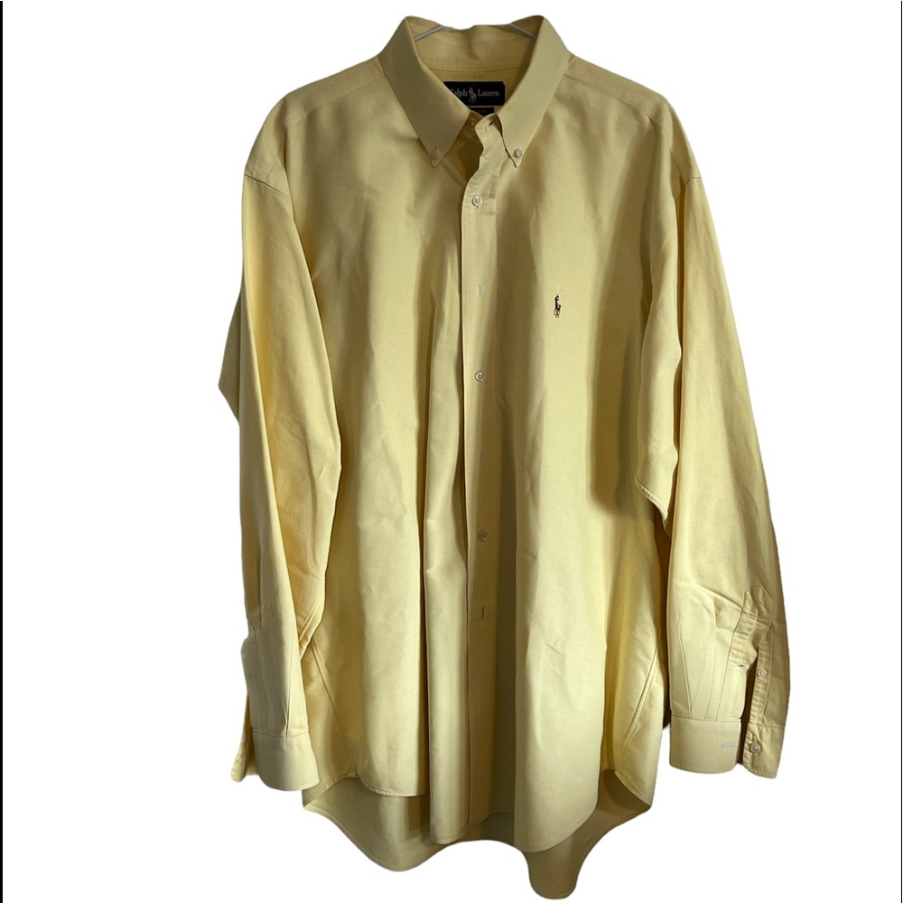 Ralph Lauren Yellow Mens Shirt 17”